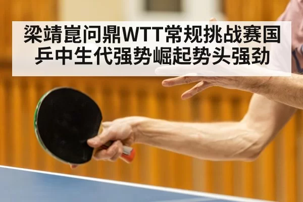 梁靖崑问鼎WTT常规挑战赛国乒中生代强势崛起势头强劲